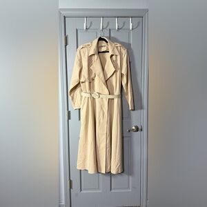 Vintage Cream Trench Coat for Women
